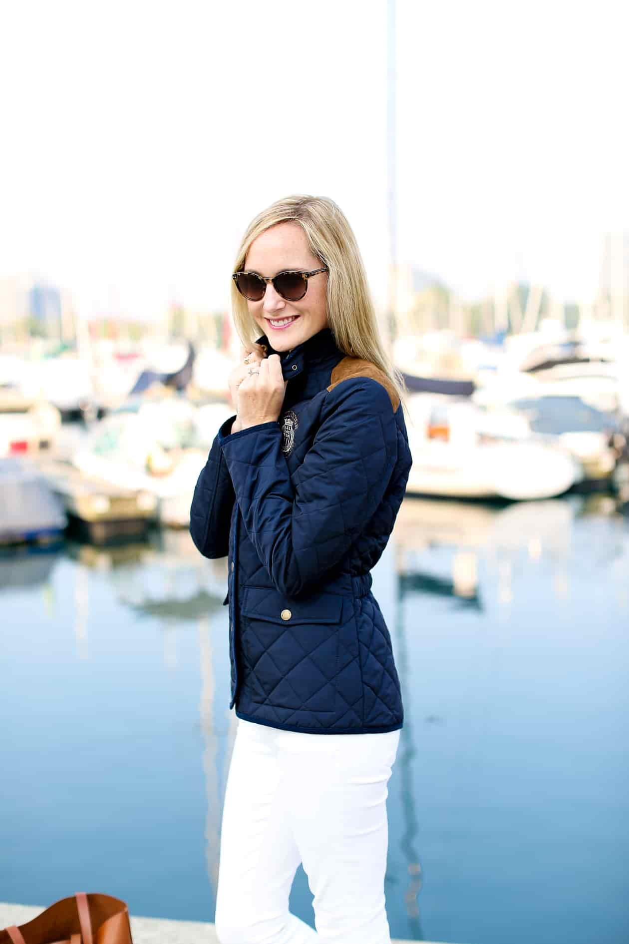 Lexington Navy Quilted Jacket-128