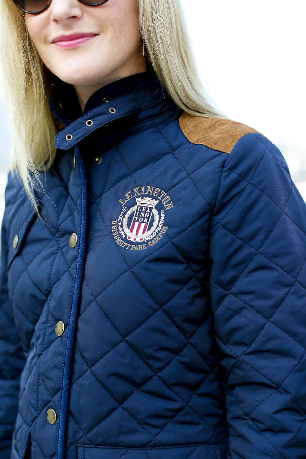 Lexington Navy Quilted Jacket-130