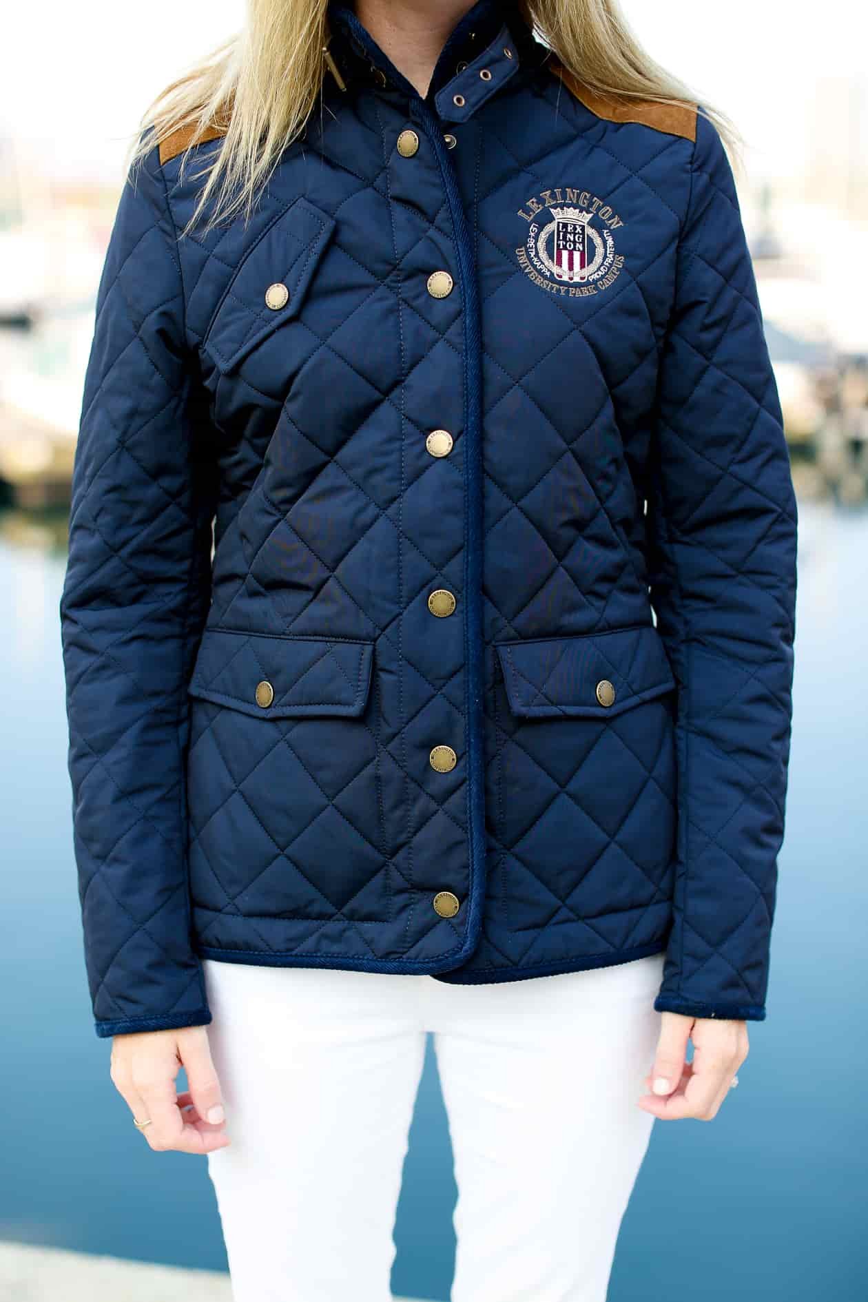 Lexington Navy Quilted Jacket-131