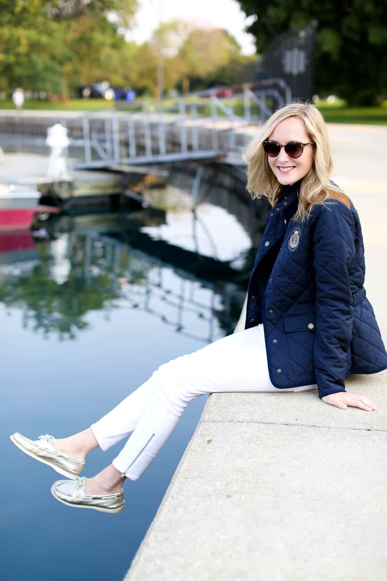 Lexington Navy Quilted Jacket-140