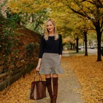 The Perfect Pearls & Houndstooth Skirt