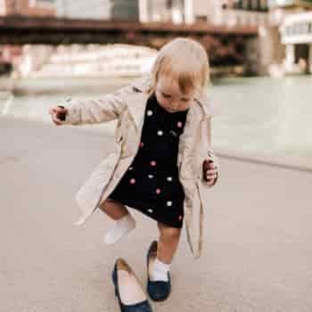 Toddler in a Trench Coat