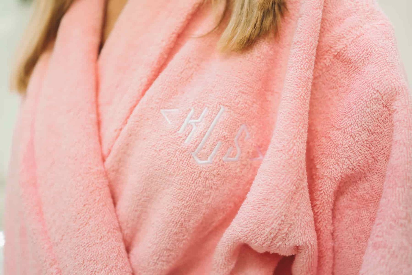 Cotton robe personalized