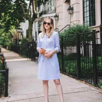 Preppy Little Striped Shirtdress