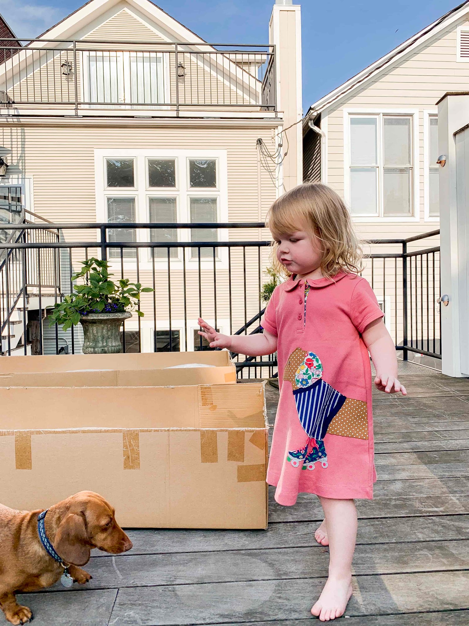 Emma Larkin and her dog