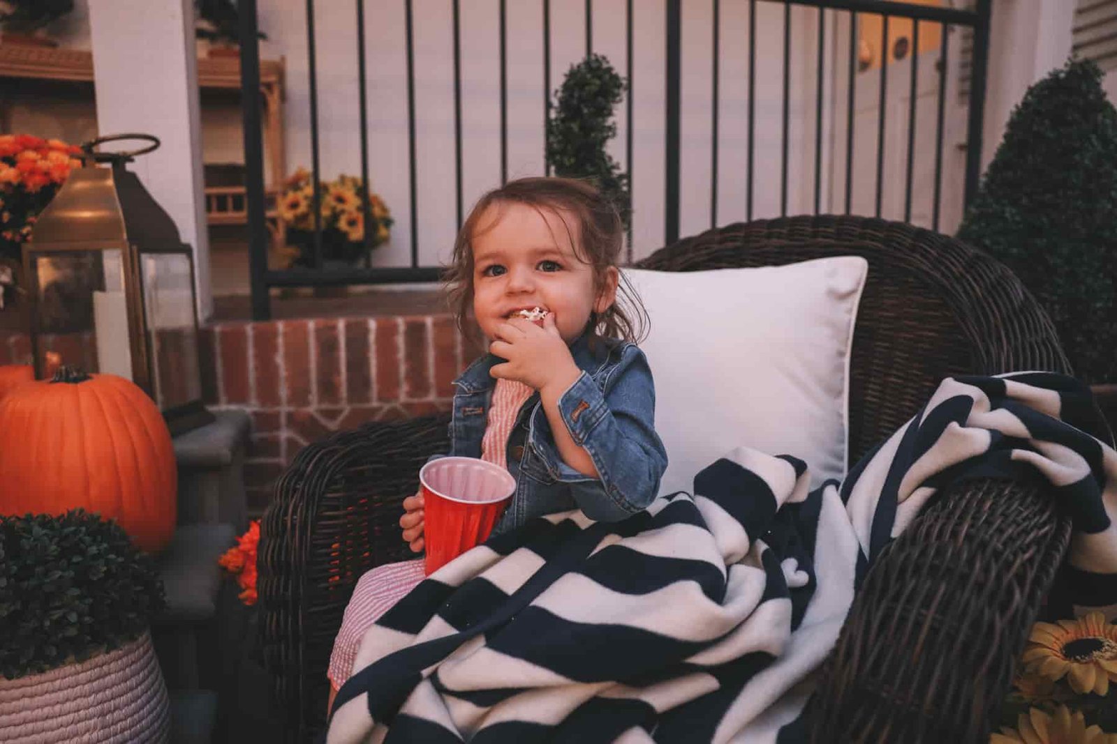 Lucy with popcorn Lucy enjoying some popcorn