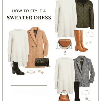 How to Style a Sweater Dress 3 Ways