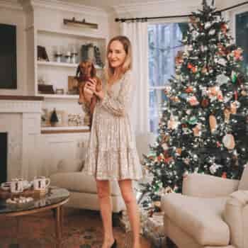 Sequin Tiered Dress