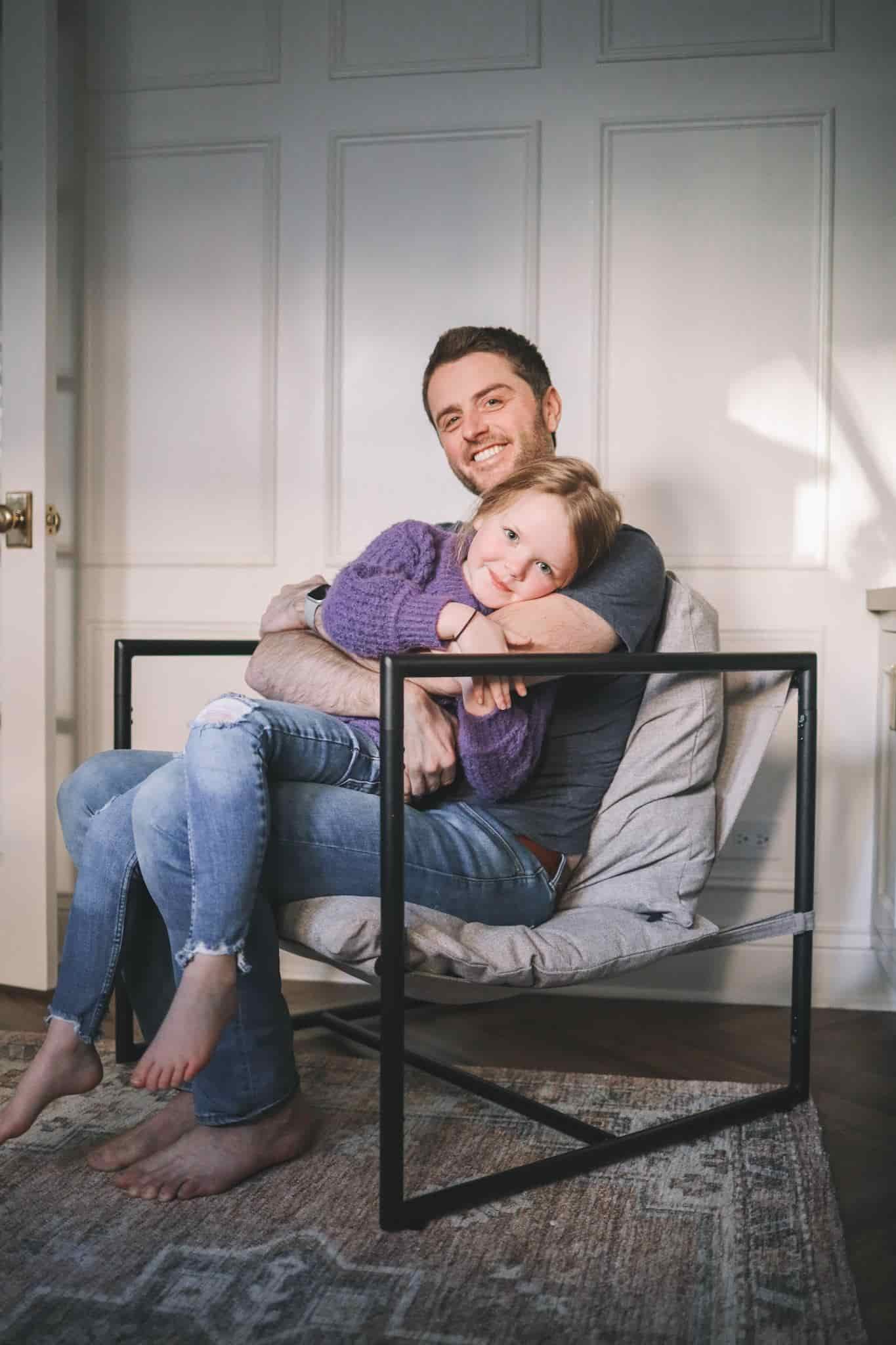 Mitch and Emma in his office Mitch and Emma in his office | Larkins Lately in Photos