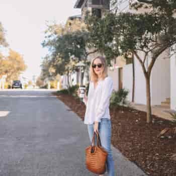 Quince Textured Peasant Blouse