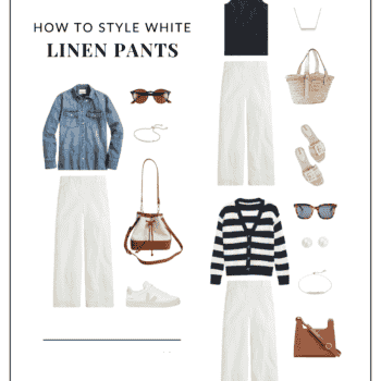 How to Style White Linen Pants