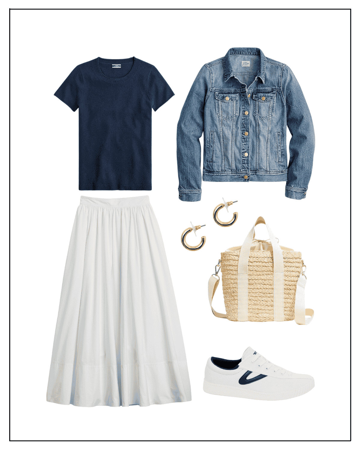 How to Style a White Midi Skirt